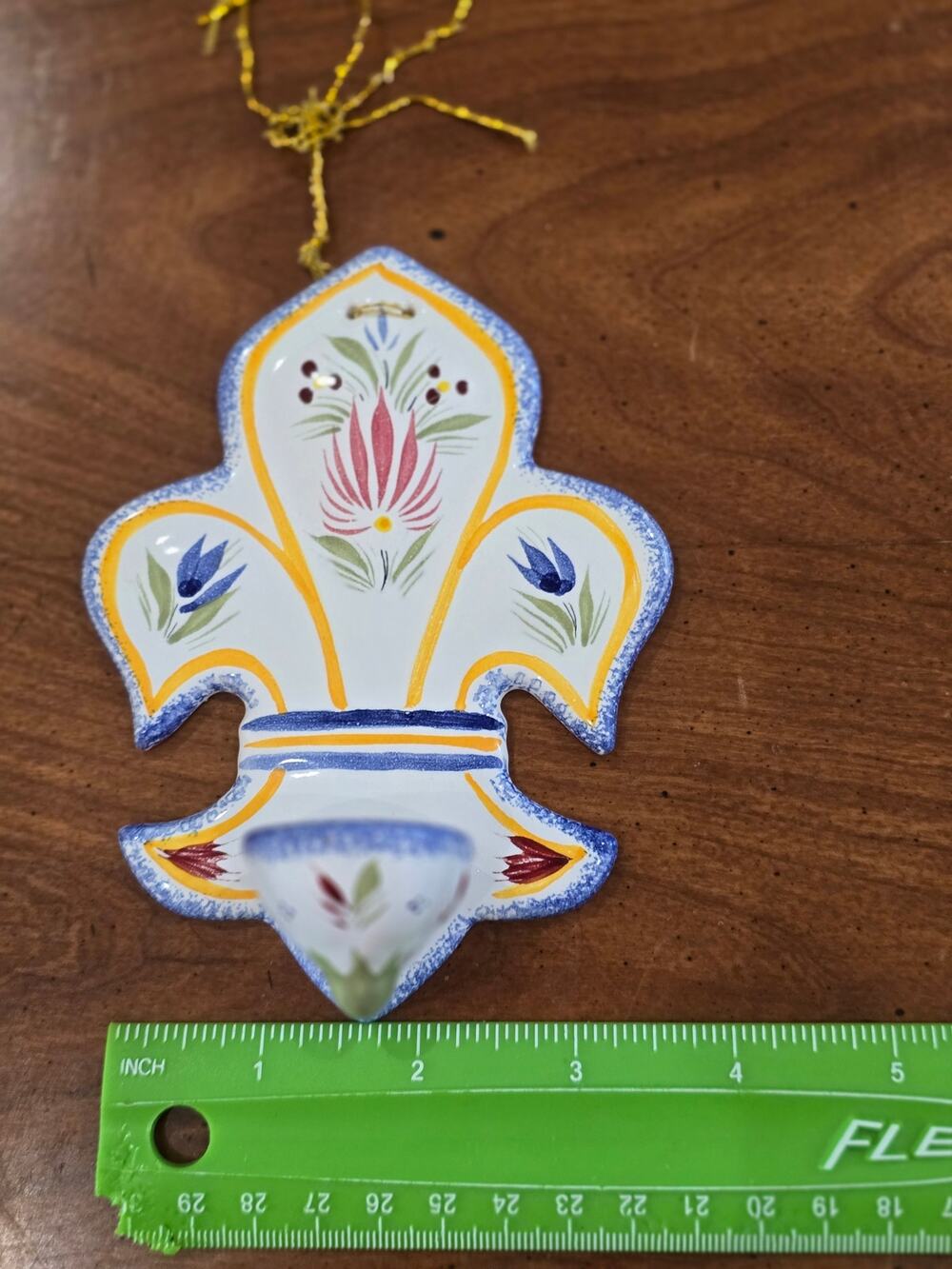 Henriot Quimper holy water font